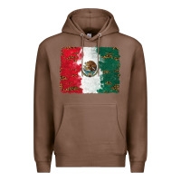 Chestnut Mexican Flag With Leopard Premium Hoodie - RanaPortraitStore