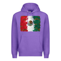 Purple Mexican Flag With Leopard Premium Hoodie - RanaPortraitStore