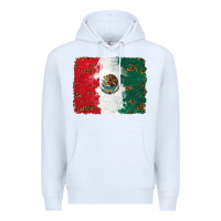 White Mexican Flag With Leopard Premium Hoodie - RanaPortraitStore