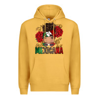 Mustard Mexicana Latina messy bun Premium Hoodie - RanaPortraitStore