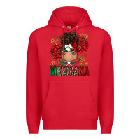 Red Mexicana Latina messy bun Premium Hoodie - RanaPortraitStore