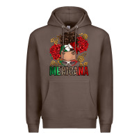 Coffee Mexicana Latina messy bun Premium Hoodie - RanaPortraitStore