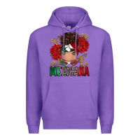 Purple Mexicana Latina messy bun Premium Hoodie - RanaPortraitStore