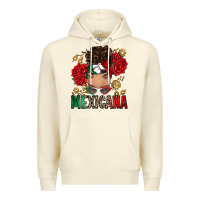 Sandshell Mexicana Latina messy bun Premium Hoodie - RanaPortraitStore