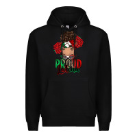 Black Proud Latina messy bun Premium Hoodie - RanaPortraitStore