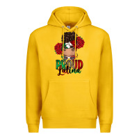 Lemon Proud Latina messy bun Premium Hoodie - RanaPortraitStore