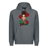 Rock Proud Latina messy bun Premium Hoodie - RanaPortraitStore