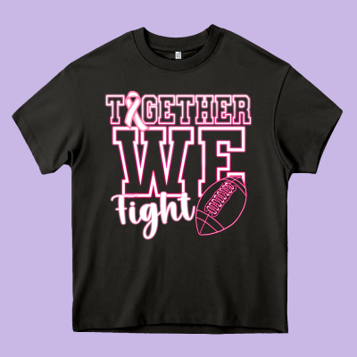Together We Fight Heavy Core Tee Designed By Cowhidedigitalart