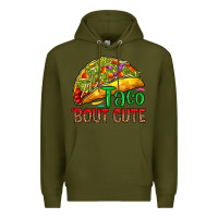 Army Green Taco 'bout cute Premium Hoodie - RanaPortraitStore