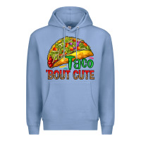 Colony Blue Taco 'bout cute Premium Hoodie - RanaPortraitStore