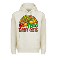 Oatmeal Heather Taco 'bout cute Premium Hoodie - RanaPortraitStore