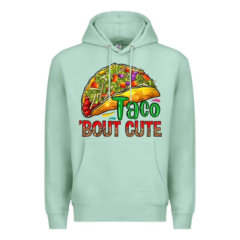 Taco 'bout Cute Premium Hoodie by RanaPortraitStore | Teevron