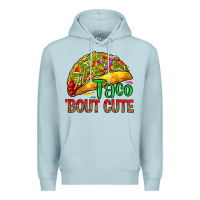 Blue Mist Taco 'bout cute Premium Hoodie - RanaPortraitStore