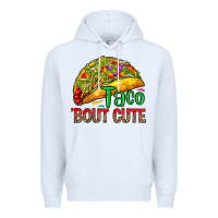 White Taco 'bout cute Premium Hoodie - RanaPortraitStore