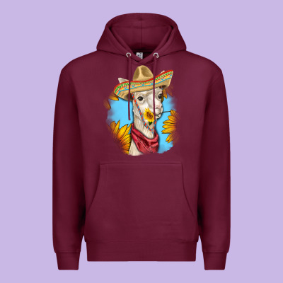 Premium Hoodie Sombrero Llama