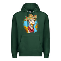 Sports Green Sombrero Llama Premium Hoodie - RanaPortraitStore