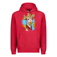 Cardinal Sombrero Llama Premium Hoodie - RanaPortraitStore