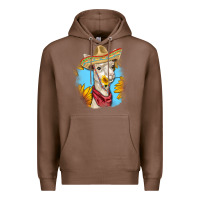 Chestnut Sombrero Llama Premium Hoodie - RanaPortraitStore