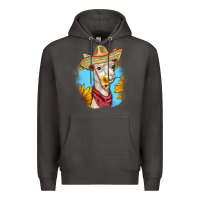 Smoke Sombrero Llama Premium Hoodie - RanaPortraitStore