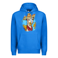True Royal Sombrero Llama Premium Hoodie - RanaPortraitStore