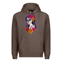 Coffee sugar skull girl Premium Hoodie - RanaPortraitStore