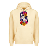 Pina Colada sugar skull girl Premium Hoodie - RanaPortraitStore