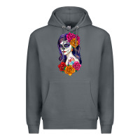 Rock sugar skull girl Premium Hoodie - RanaPortraitStore