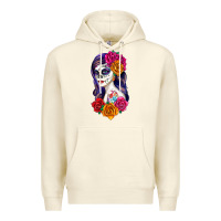 Sandshell sugar skull girl Premium Hoodie - RanaPortraitStore
