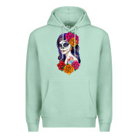 Seafoam sugar skull girl Premium Hoodie - RanaPortraitStore
