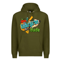 Army Green kindergarten grade dude Premium Hoodie - RanaPortraitStore