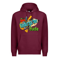 Burgundy kindergarten grade dude Premium Hoodie - RanaPortraitStore