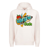 Pale Pink kindergarten grade dude Premium Hoodie - RanaPortraitStore