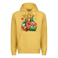 Antique Gold festive af christmas black man sneakers Premium Hoodie - RanaPortraitStore