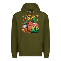 Army Green festive af christmas black man sneakers Premium Hoodie - RanaPortraitStore