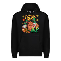 Black festive af christmas black man sneakers Premium Hoodie - RanaPortraitStore