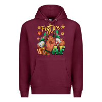 Burgundy festive af christmas black man sneakers Premium Hoodie - RanaPortraitStore