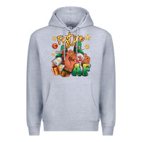 Heather Grey festive af christmas black man sneakers Premium Hoodie - RanaPortraitStore