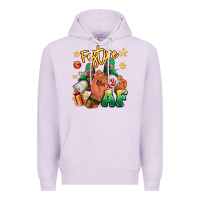 Lilac festive af christmas black man sneakers Premium Hoodie - RanaPortraitStore