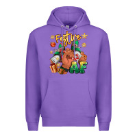 Purple festive af christmas black man sneakers Premium Hoodie - RanaPortraitStore