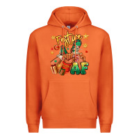 Carrot festive af christmas black kid sneakers Premium Hoodie - RanaPortraitStore