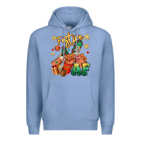 Colony Blue festive af christmas black kid sneakers Premium Hoodie - RanaPortraitStore