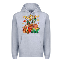 Heather Grey festive af christmas black kid sneakers Premium Hoodie - RanaPortraitStore