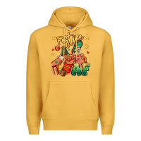 Mustard festive af christmas black kid sneakers Premium Hoodie - RanaPortraitStore