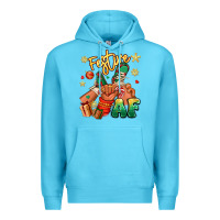Ocean Blue festive af christmas black kid sneakers Premium Hoodie - RanaPortraitStore