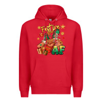 Red festive af christmas black kid sneakers Premium Hoodie - RanaPortraitStore
