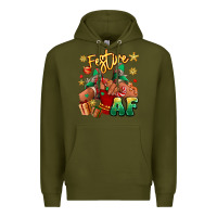 Army Green festive af christmas black girl children sneakers Premium Hoodie - RanaPortraitStore