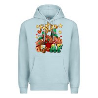 Blue Mist festive af christmas black girl children sneakers Premium Hoodie - RanaPortraitStore