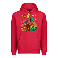 Cardinal festive af christmas black girl children sneakers Premium Hoodie - RanaPortraitStore