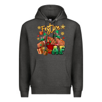 Charcoal Heather festive af christmas black girl children sneakers Premium Hoodie - RanaPortraitStore