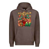 Coffee festive af christmas black girl children sneakers Premium Hoodie - RanaPortraitStore
